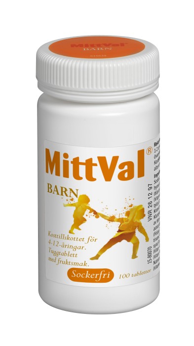 MittVal Barn 100 st tuggtabletter