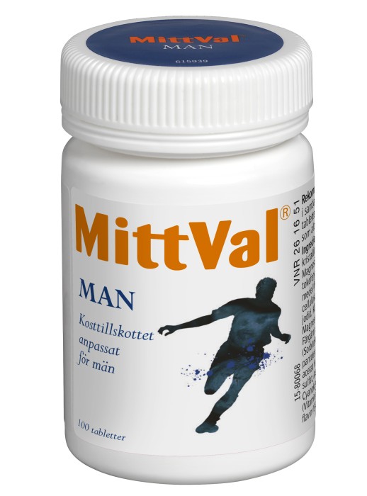 MittVal Man 100 st tabletter