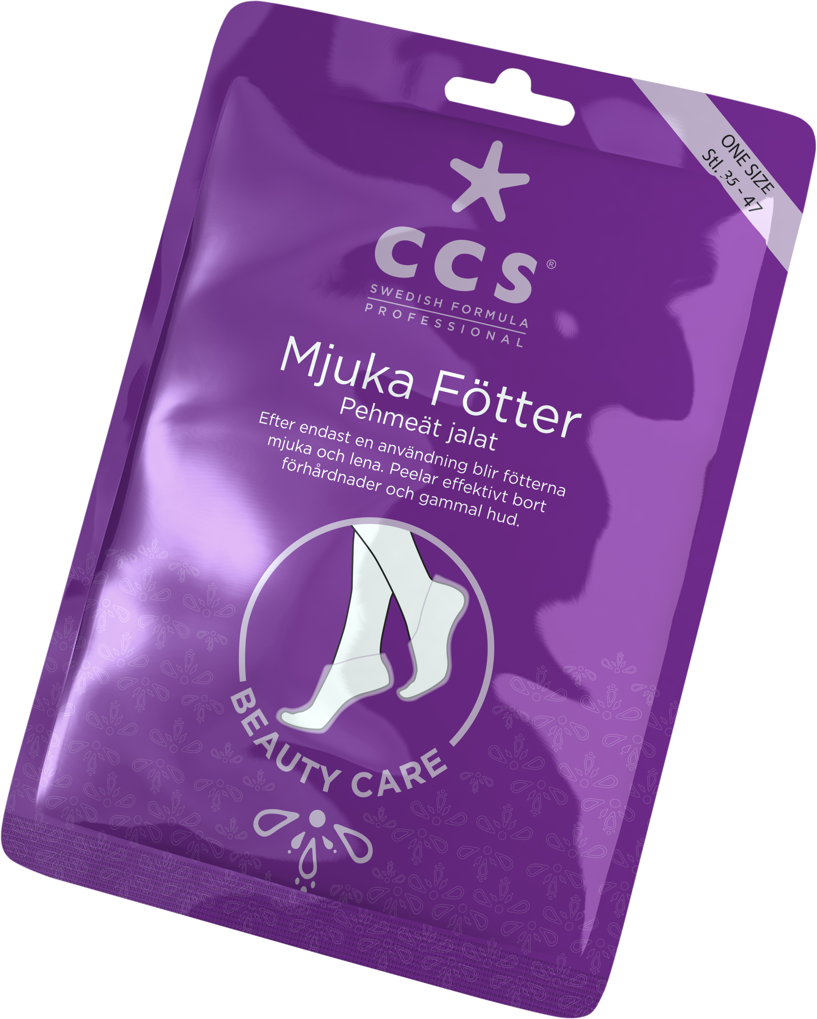 CCS Exfolierande fotsockor 1-pack