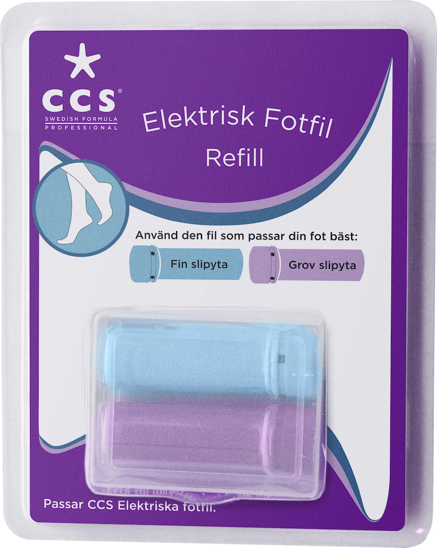 CCS Elektrisk fotfil refill 2 st
