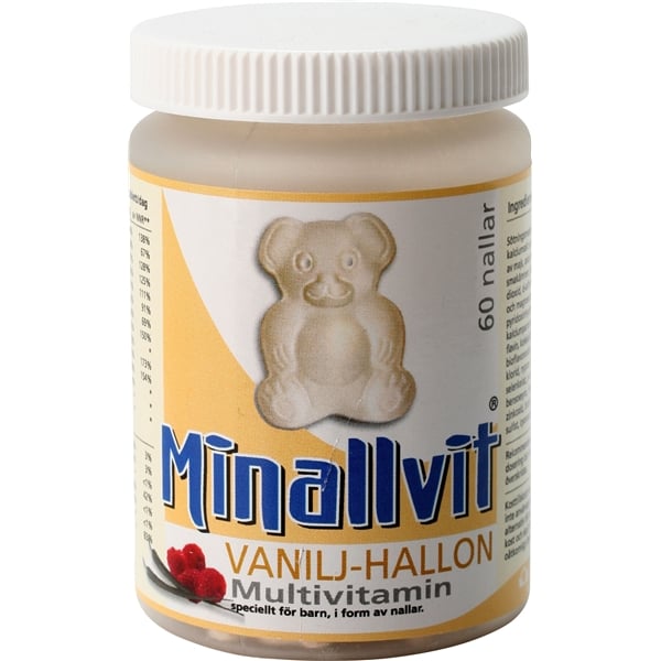 Minallvit Multivitamin Vanilj/Hallon 60 st