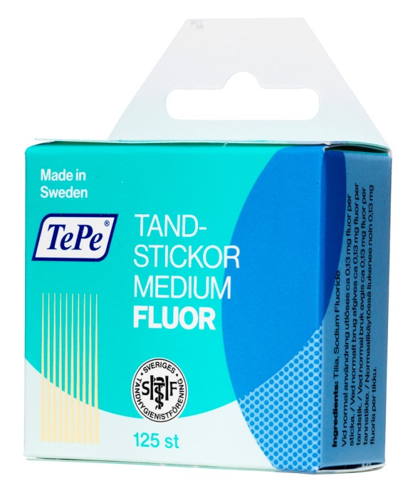 TePe Tandstickor Medium Fluor 125 st