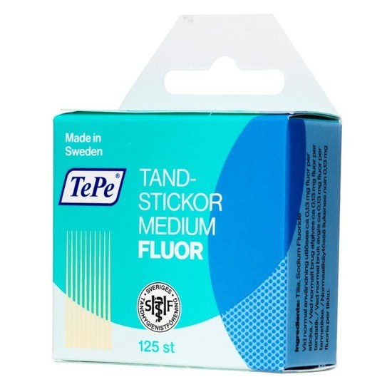 TePe Tandstickor Medium Fluor 125 st