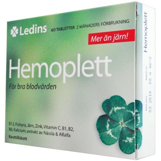 Ledins Hemoplett 60 tabletter