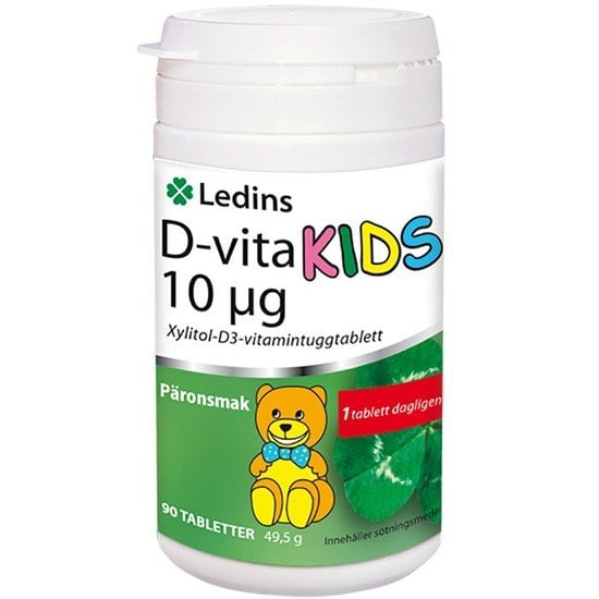 Ledins D-vita Kids 10 ug 90 tabletter