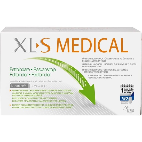 XL-S Medical Fettbindare 180 tabletter
