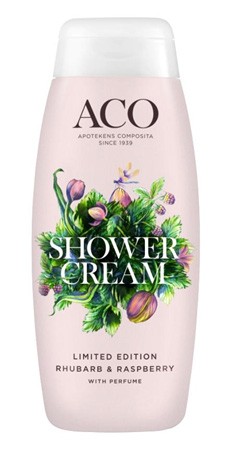 ACO Limited Edition Shower Cream Rhubarb & Raspberry 200ml
