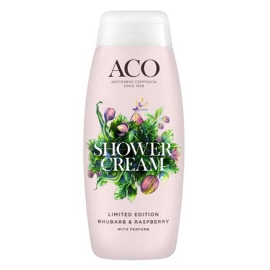 ACO Limited Edition Shower Cream Rhubarb & Raspberry 200ml
