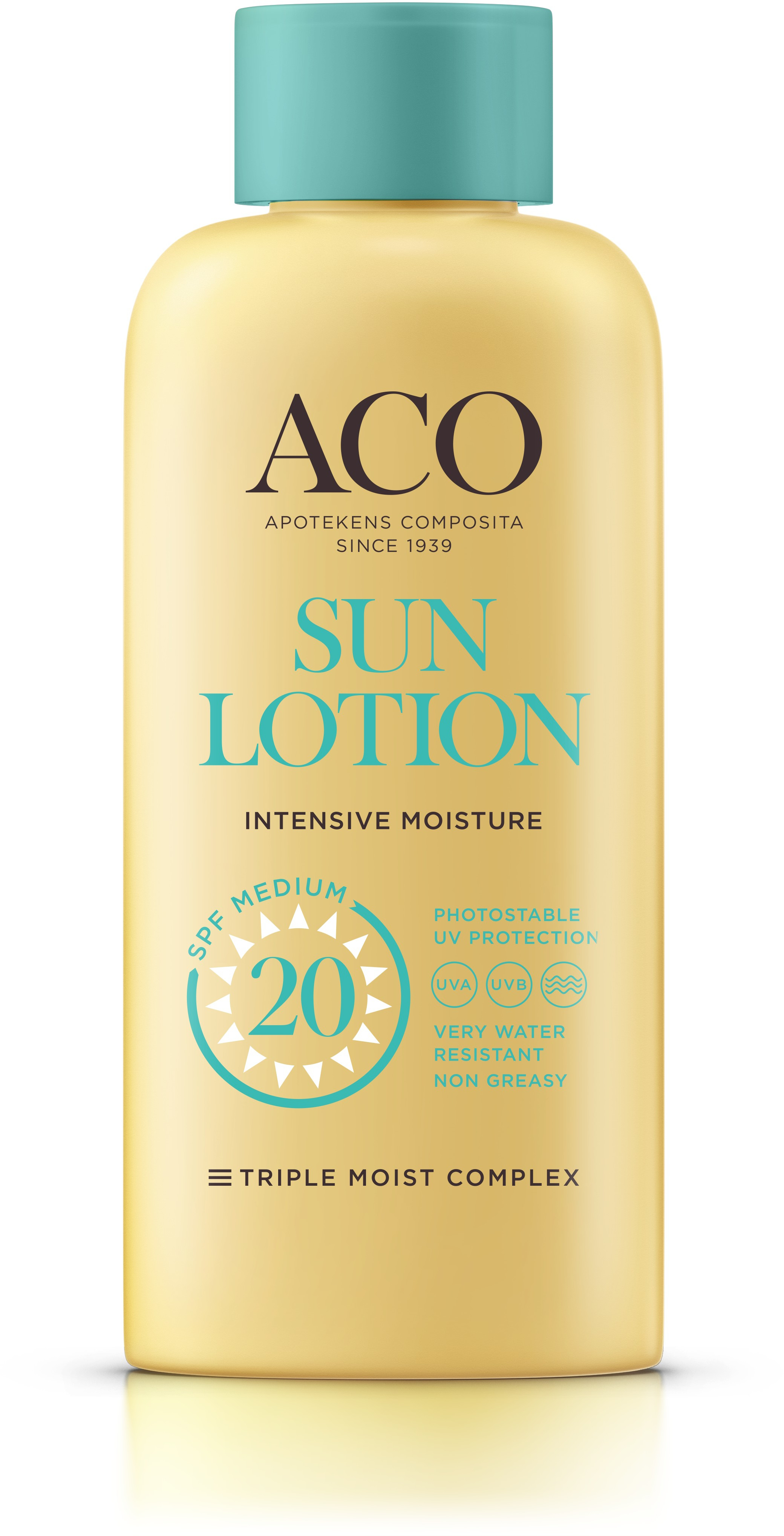 ACO Sun Lotion SPF20 Parfymfri Solskydd Kropp 200 ml