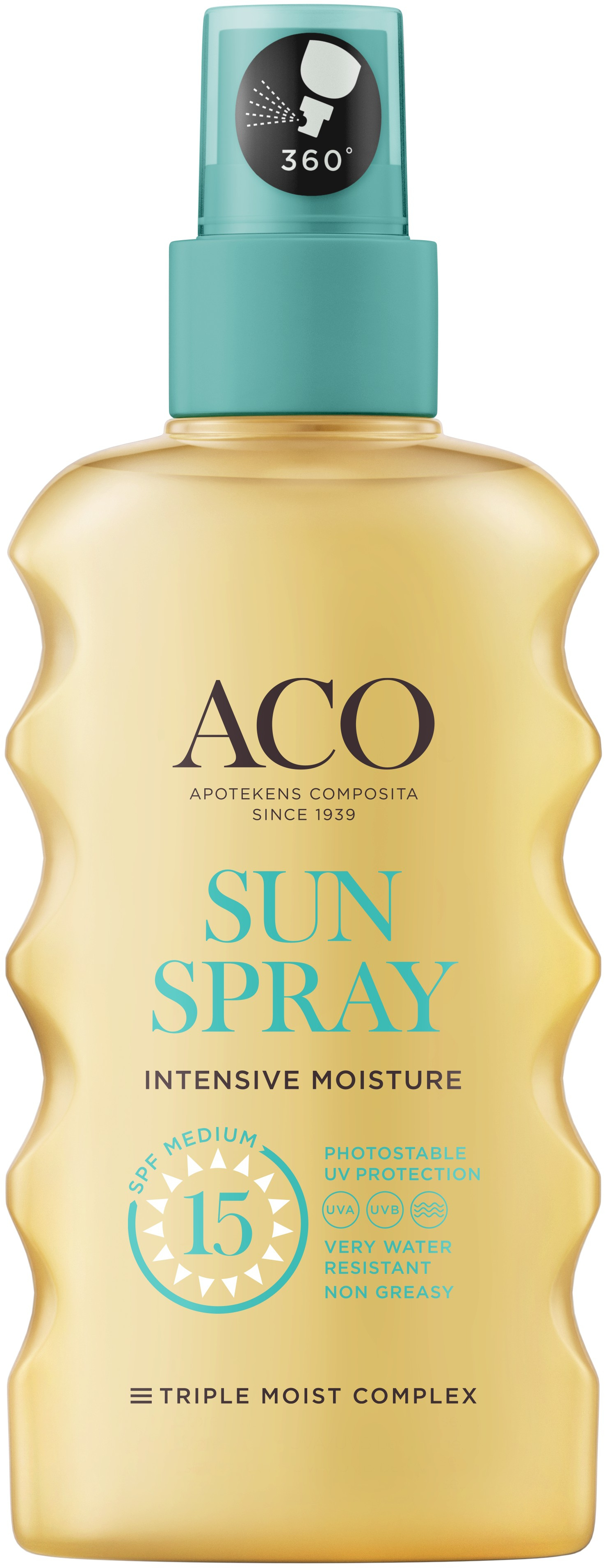 ACO Sun Pump Spray SPF15 Parfymfri Solskydd Ansikte 175 ml