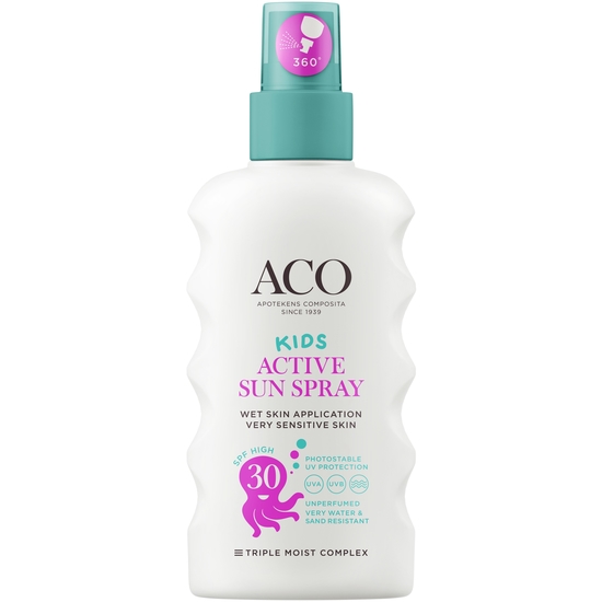 ACO Sun Kids Pump Spray SPF30 Parfymfri Solskydd Barn 175 ml