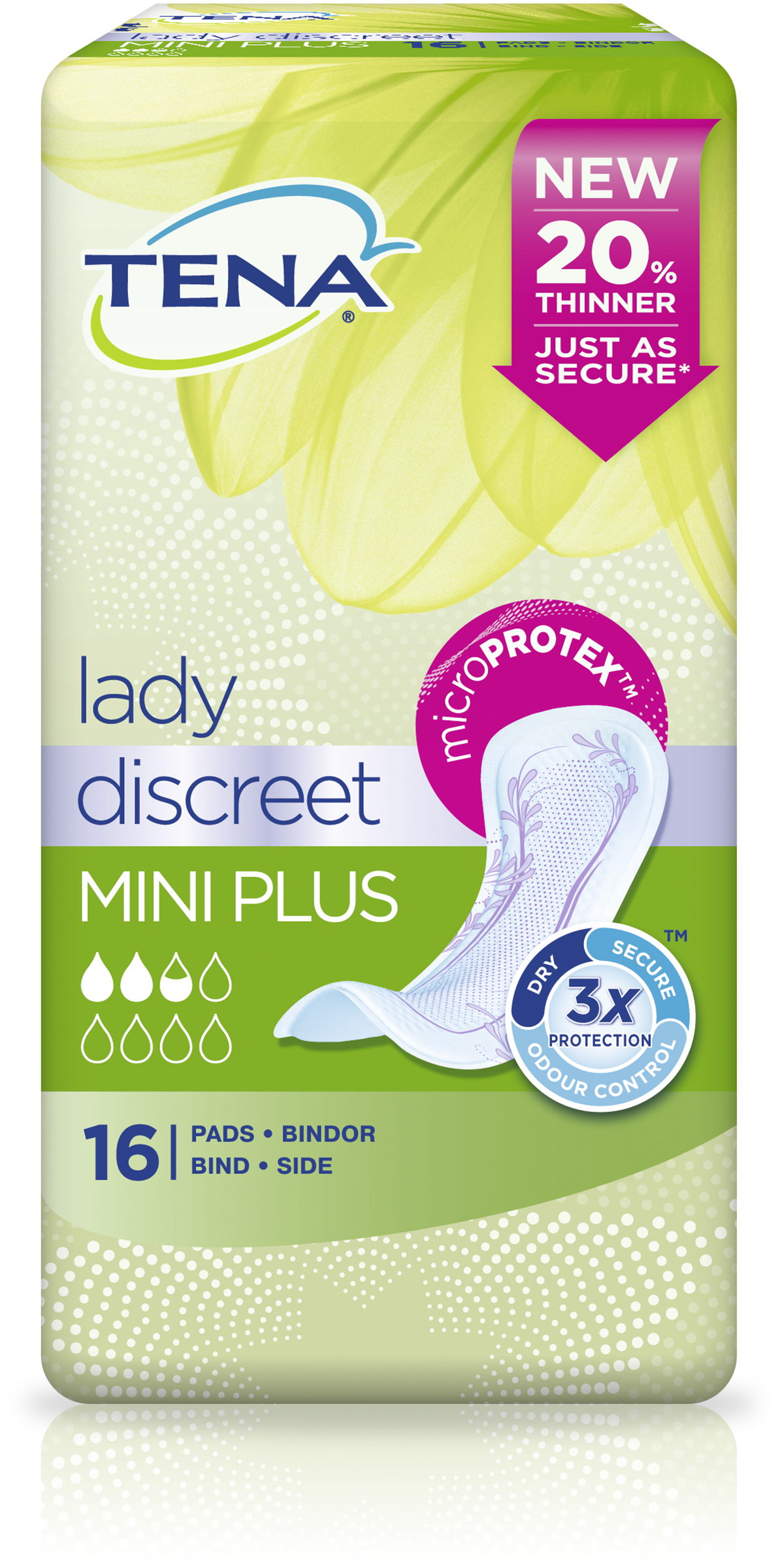 Tena Lady Discreet Mini Plus 16 pads