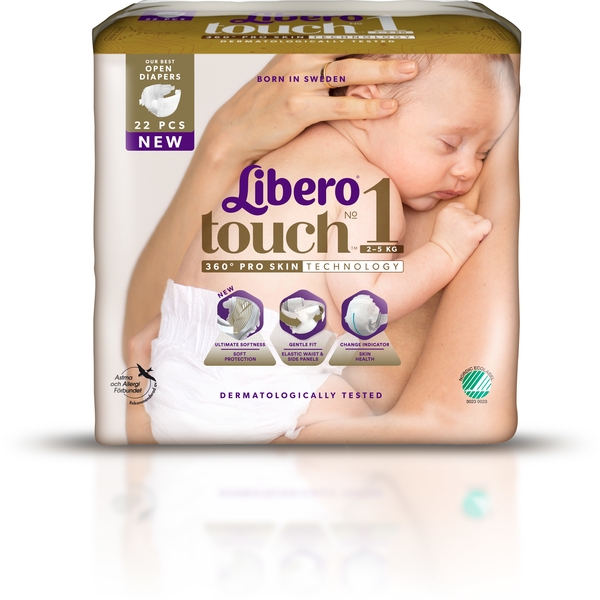 Libero Touch 1 (2-5 Kg) 22 st