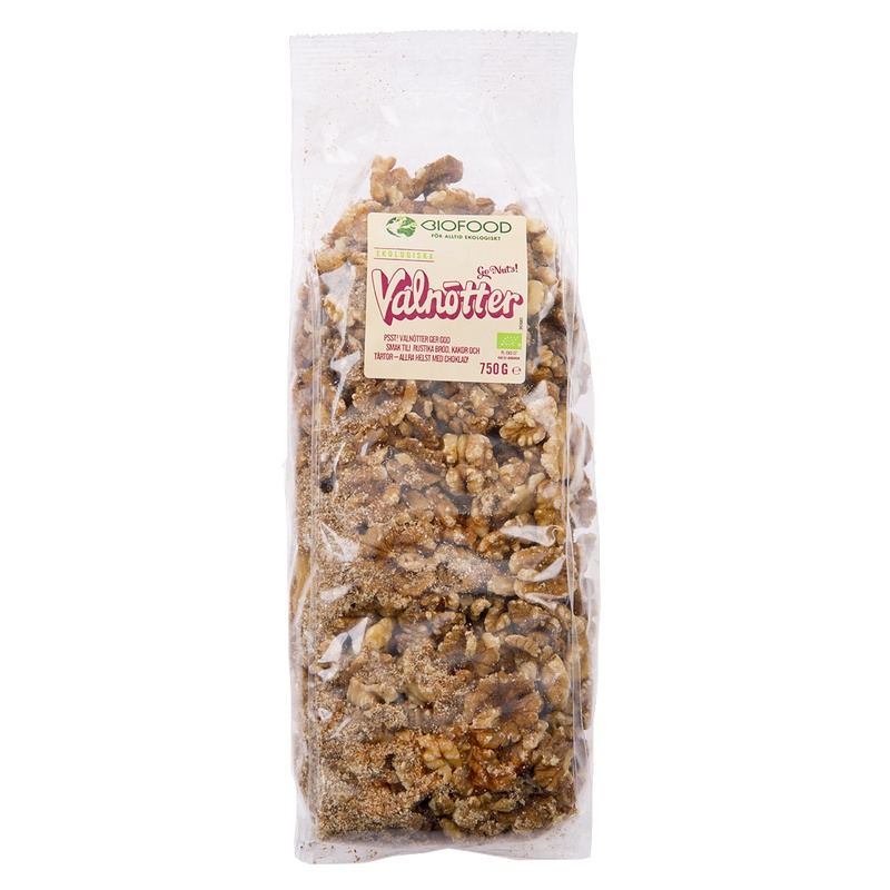 Biofood Valnötter Halvor 750 g