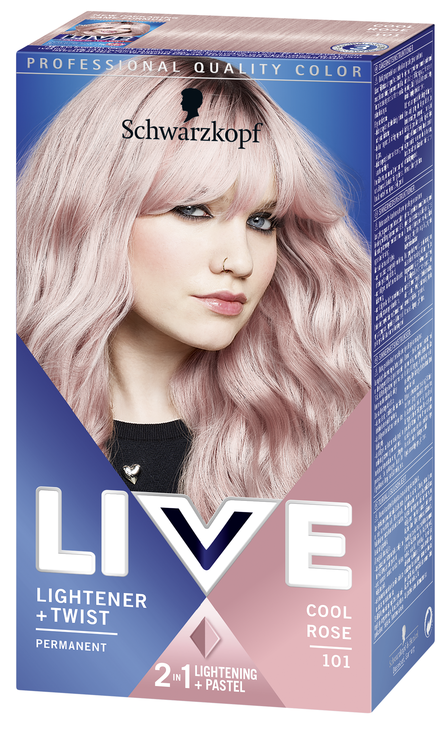 Schwarzkopf LIVE Color Hårfärg 101 Cool Rosé