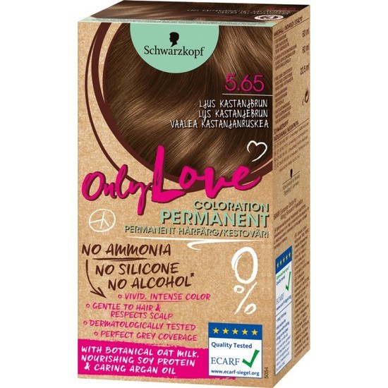 Schwarzkopf Only Love Hårfärg 5.65 Ljus Kastanjbrun