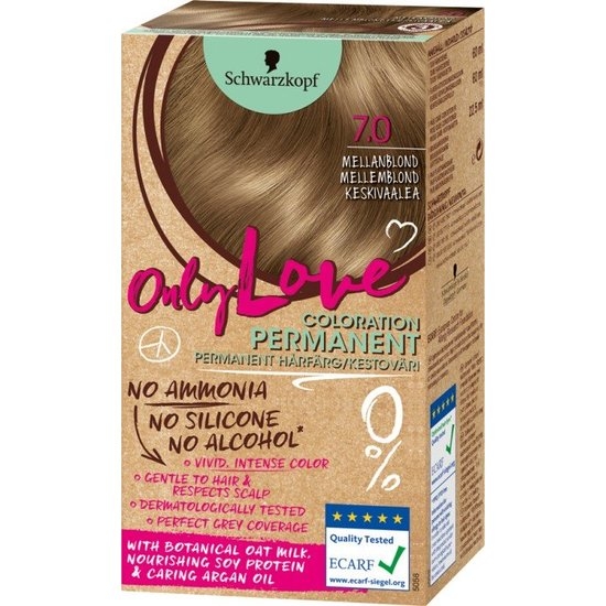 Schwarzkopf Only Love Hårfärg 7.0 Mellanblond