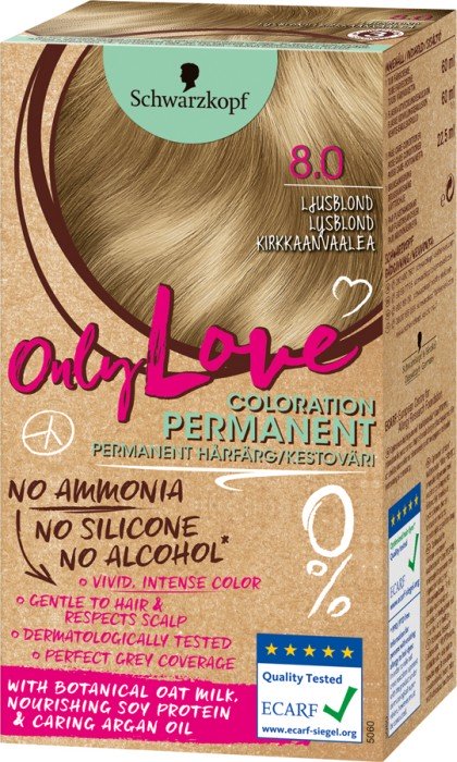 Schwarzkopf Only Love Hårfärg 8.0 Ljusblond