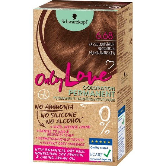Schwarzkopf Only Love Hårfärg 6.68 Hasselnötsbrun