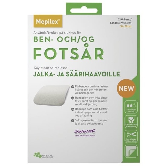 Mepilex Skumförband 10 x 10 cm 2 st