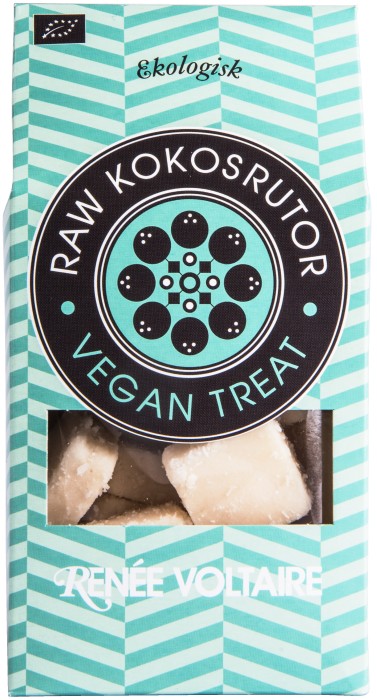 Renée Voltaire Raw Kokosrutor Vegan Treat EKO 100 g