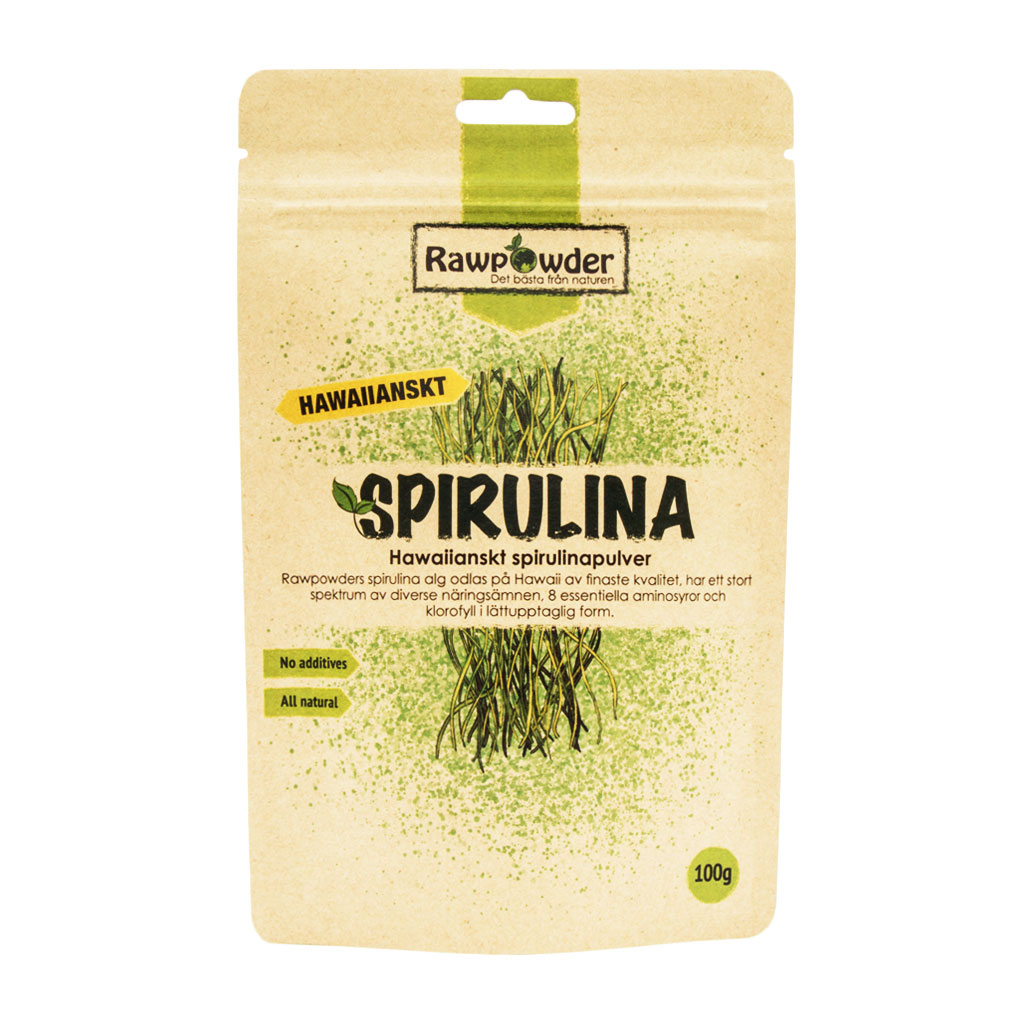 FEL Rawpowder Spirulinapulver Hawaiianskt 100 g