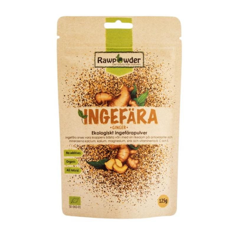 Rawpowder Ingefärapulver 125 g