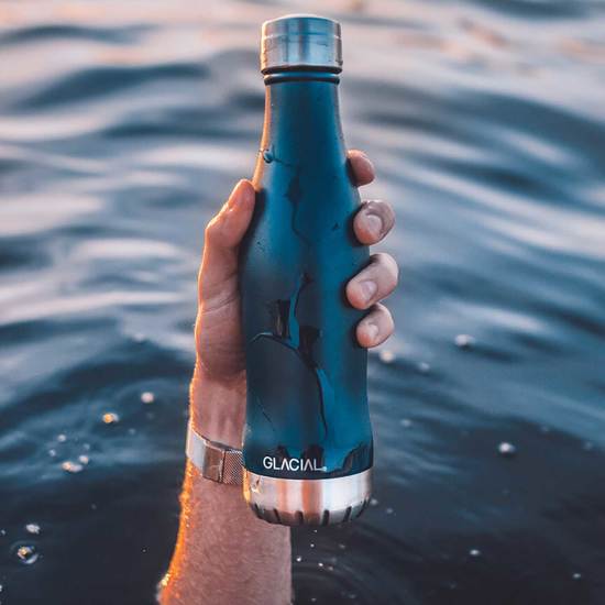 Glacial Thermo Bottle Matte Navy 400ml