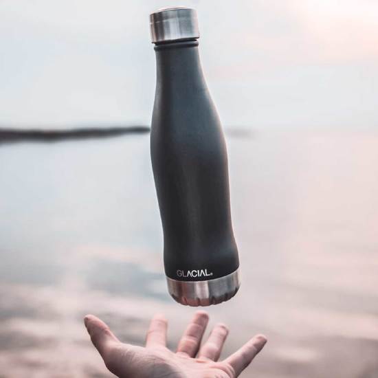 Glacial Thermo Bottle Matte Black 400ml