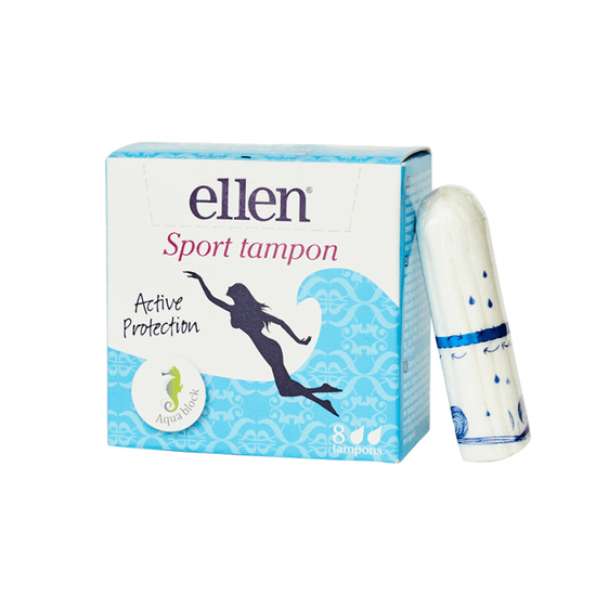 Ellen Aqua Block Sport Tampong 8 st