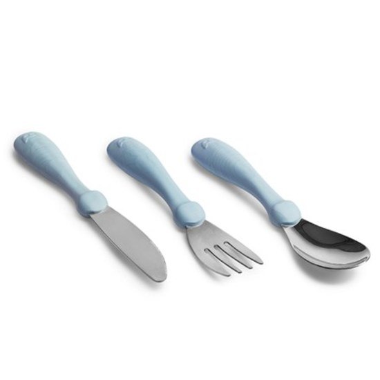Herobility Eco Toddler Cutlery 12+ mån 3 delar Blå