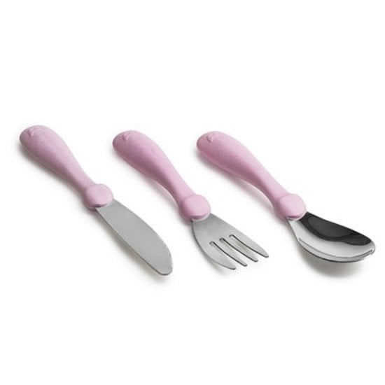 Herobility Eco Toddler Cutlery 12+ mån 3 delar Rosa