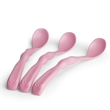 Herobility Eco Feeding Spoon 4+ mån 3-pack Rosa