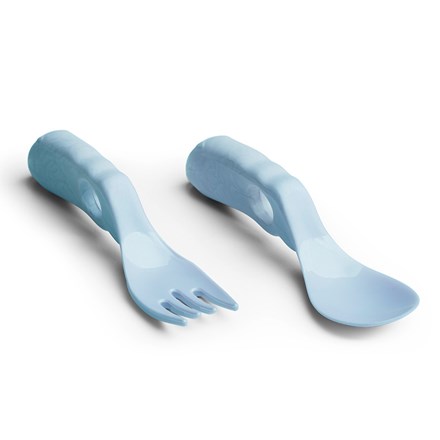 Herobility Eco Baby Spoon & Fork 6+ mån 2 delar Blå