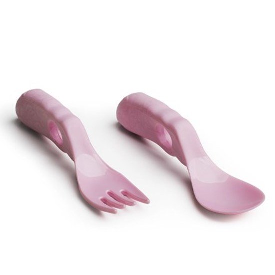 Herobility Eco Baby Spoon & Fork 6+ mån 2 delar Rosa
