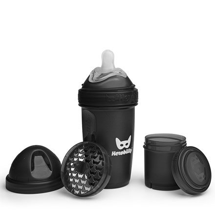 Herobility Baby Bottle 2+ mån 240 ml Svart