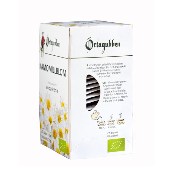 Örtagubbens Kamomill blomma Te-påsar 20 x 1g