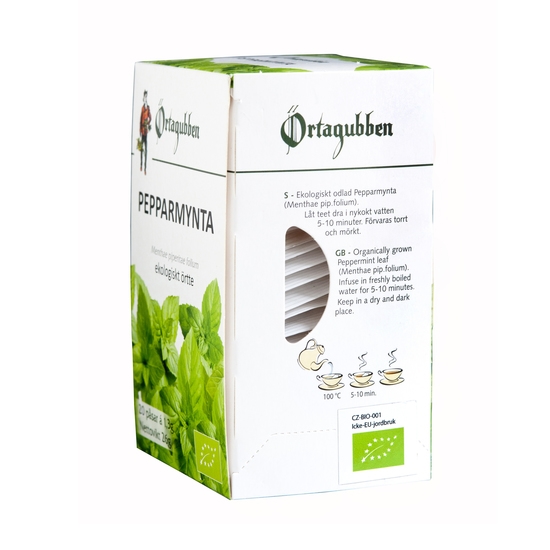 Örtagubbens Pepparmynta blad Te-påsar 20 x 1,3g