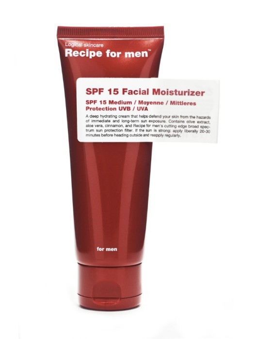 Recipe for men SPF15 Facial Moisturizer 75 ml