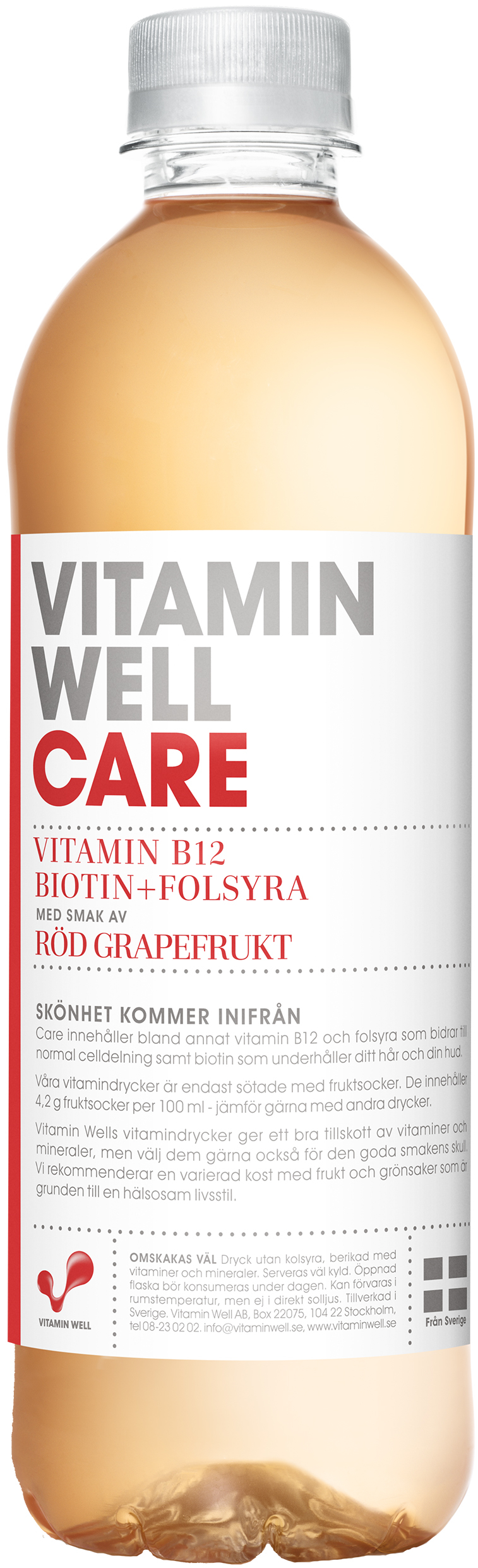 Vitamin Well Care Röd Grapefrukt 50 cl