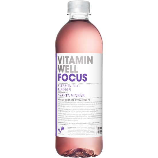 Vitamin Well Focus Svarta vinbär 50 cl