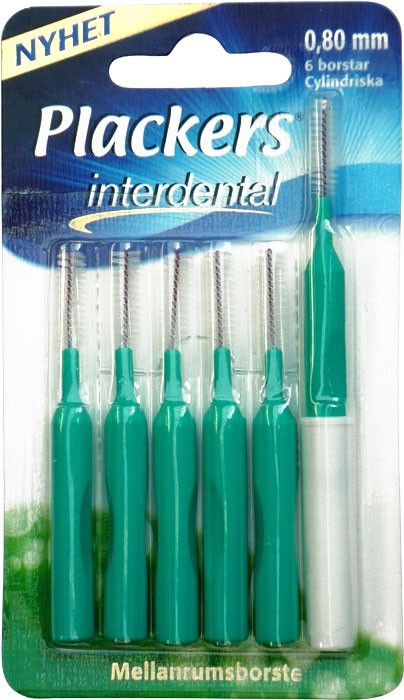 Plackers Interdental 0,8 mm 6 st