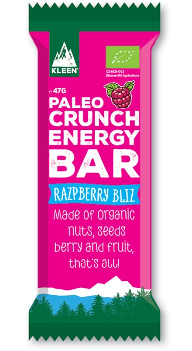 KLEEN Paleo Crunch Energy Bar Raspberry Bliz 47 g