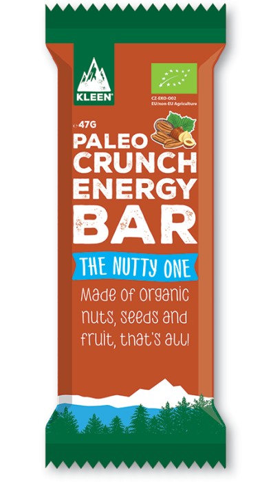 KLEEN Paleo Crunch Energy Bar The Nutty One 48 g