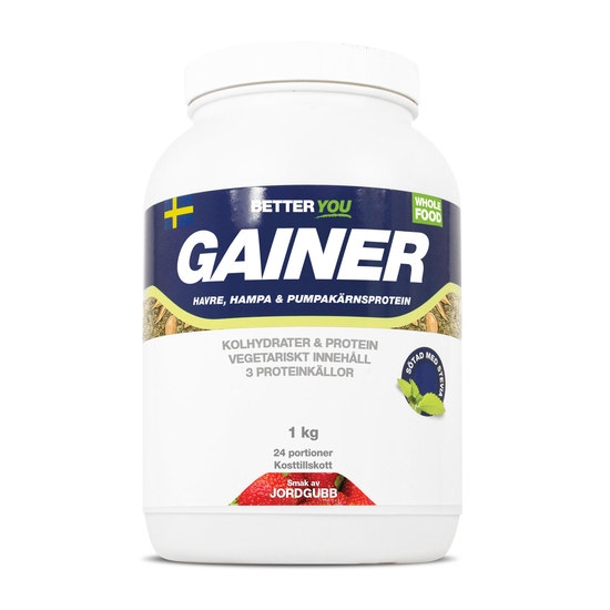 Better You Whole Food Gainer 1kg Jordgubb