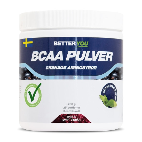 Better You Naturligt BCAA Pulver 250g Svartvinbär