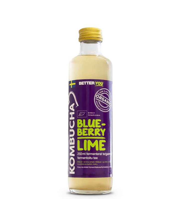Better You Kombucha 250ml Blåbär/Lime