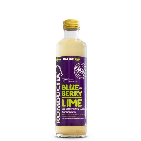 Better You Kombucha 250ml Blåbär/Lime