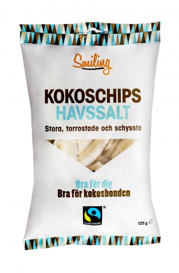 Smiling Kokoschips Havssalt 125 g