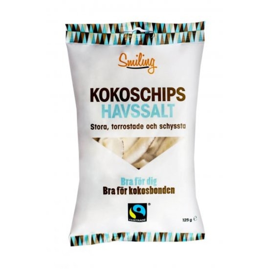 Smiling Kokoschips Havssalt 125 g